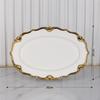 Ceramic Gold Edged Dining Plate Fish Plate Steak Plates Pasta Dish Fruit Dish Salad Bowl Soup Bowl Dessert Plates Coffee Cup Mug