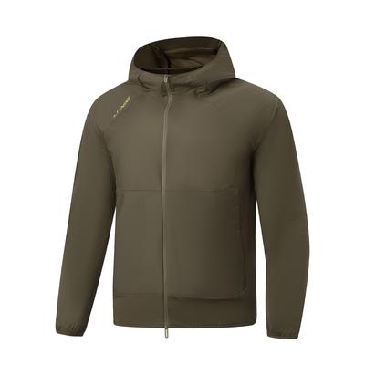Fitness Series Zipper Solid Color Hooded Versatile Sports Jacket Men Jacket AFDW725-11
