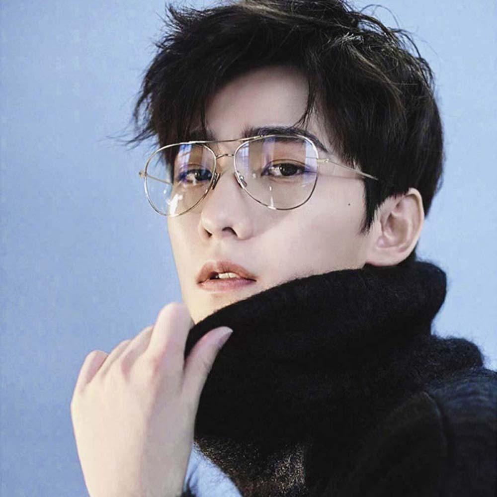 

Transparent Metal Frame Glasses PC Business Reading Eyewear Anti Blu-ray Glasses Valentine s Day 200 рожевий колір золота