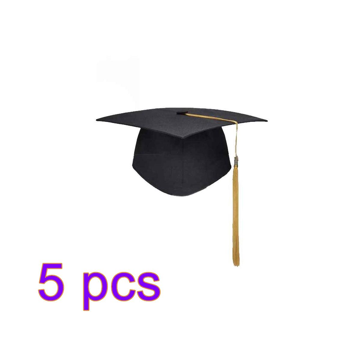 

5 шт. академическая шляпа акриловые волокна головной убор академические сувенирные шапки косплей принадлежности кулон унисекс выпускной шляпа мастер