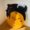 Modern Cat Wall Clock Ornament Desk Clock Non Ticking Cute Classroom Creative Modern Decor Analog Clock Acrylic Table Clock