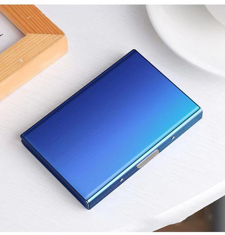 Card Holder Wallet Minimalist Slim Metal RFID Blocking Card Protector Pop Up Credit Card Wallets for Men