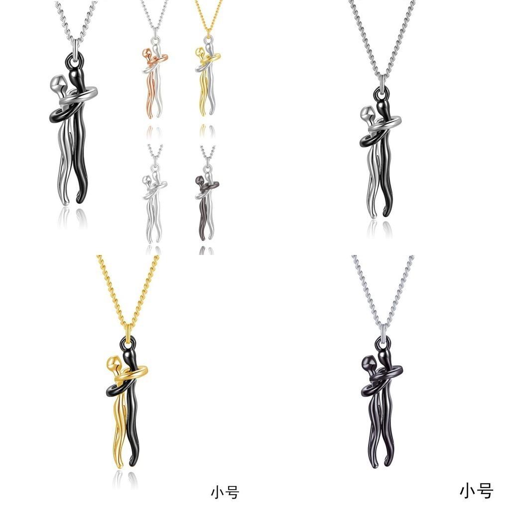 Hug Trendy Unisex Necklace Geometric Style 925 Silver Necklace Pendant