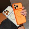 Skin-sensitive Thin Ring Magnetic Case, Suitable for Apple 17PROMAX Mobile Phone Case, iPhone16 Advanced Fine-sensitive Hole Contrast Case.