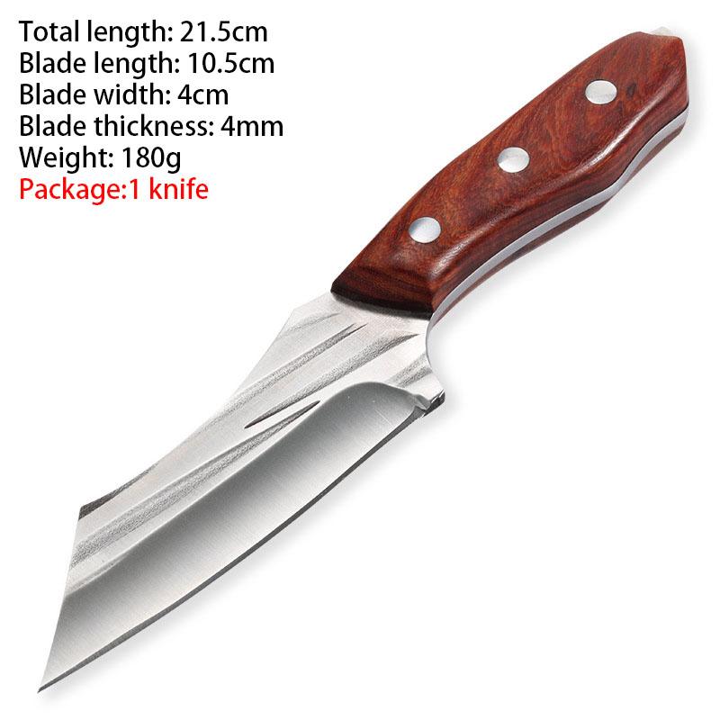 

Sharp Stainless Steel Forged Hammer Pattern 5 Inch Boning Knife Meat Cleaver Barbecue Grilled Meat Cutter Kitchen Knife