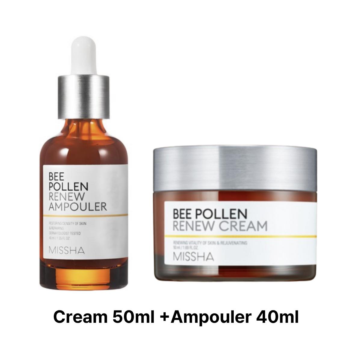 [MISSHA] Набор с пчелиной пыльцой Renew: Крем 50 мл + Ампула 40 мл Cream 50ml +Ampouler 40ml