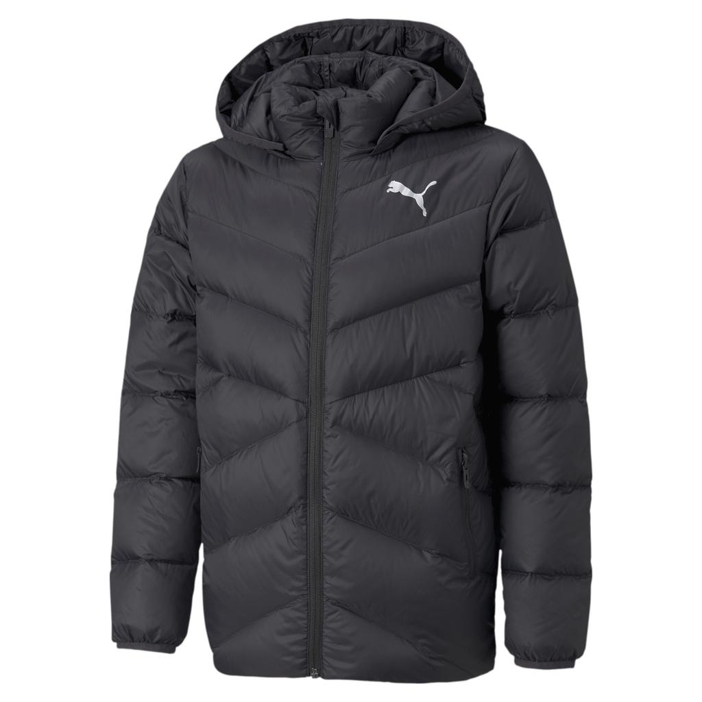 Boys' hooded jacket Puma PACKLITE DOWN black 58956501 size 152