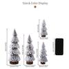 Mini Christmas Tree 30cm Desktop Decoration Tabletop Ornament Cedar Pine Tree for Home/Office Holiday Gift Decor