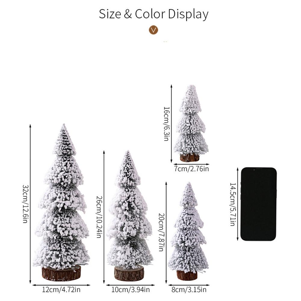 Mini Christmas Tree 30cm Desktop Decoration Tabletop Ornament Cedar Pine Tree for Home/Office Holiday Gift Decor