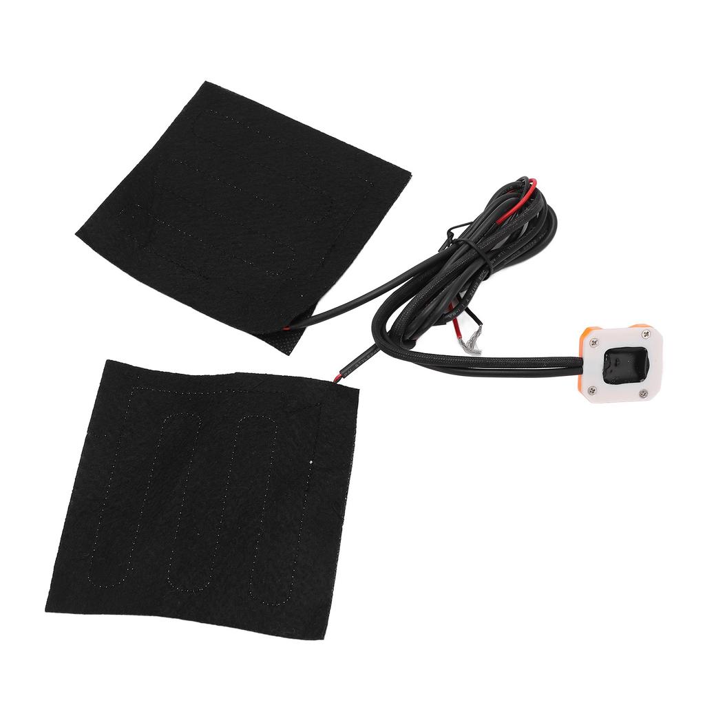 Motorcycle Heating Handle Sleeve 3 Gear Adjustable Intelligent Temperature Control Black Waterproof 12V