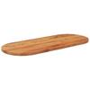 Table Top 100 x 40 x 3.8 cm Oval Solid Acacia Wood
