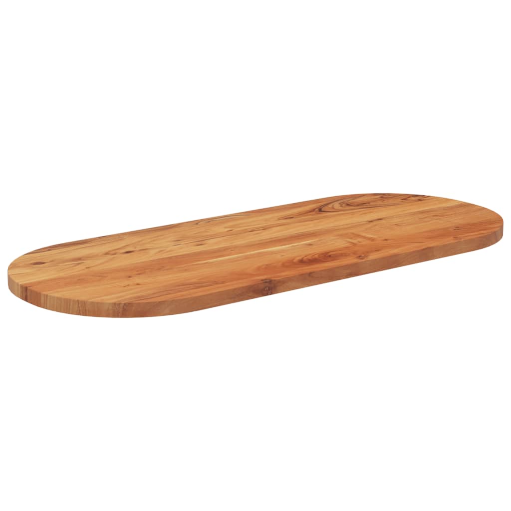 Table Top 100 x 40 x 3.8 cm Oval Solid Acacia Wood