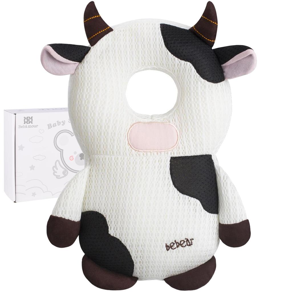 Bebamour Baby Backpack with and Shoulder Baby Head and Head and Back Protection Pad Dairy Anti-Bump Anti-Fall Features, H-Shaped Straps, Guard,