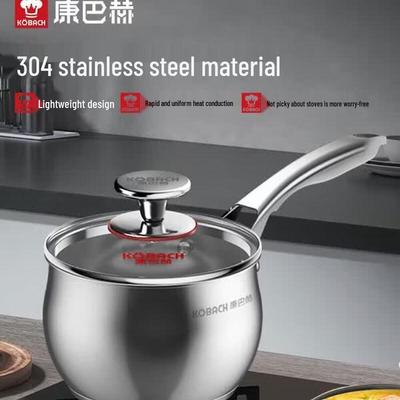 KOBACH 16cm 304 Stainless Steel Milk/Noodle Pot
