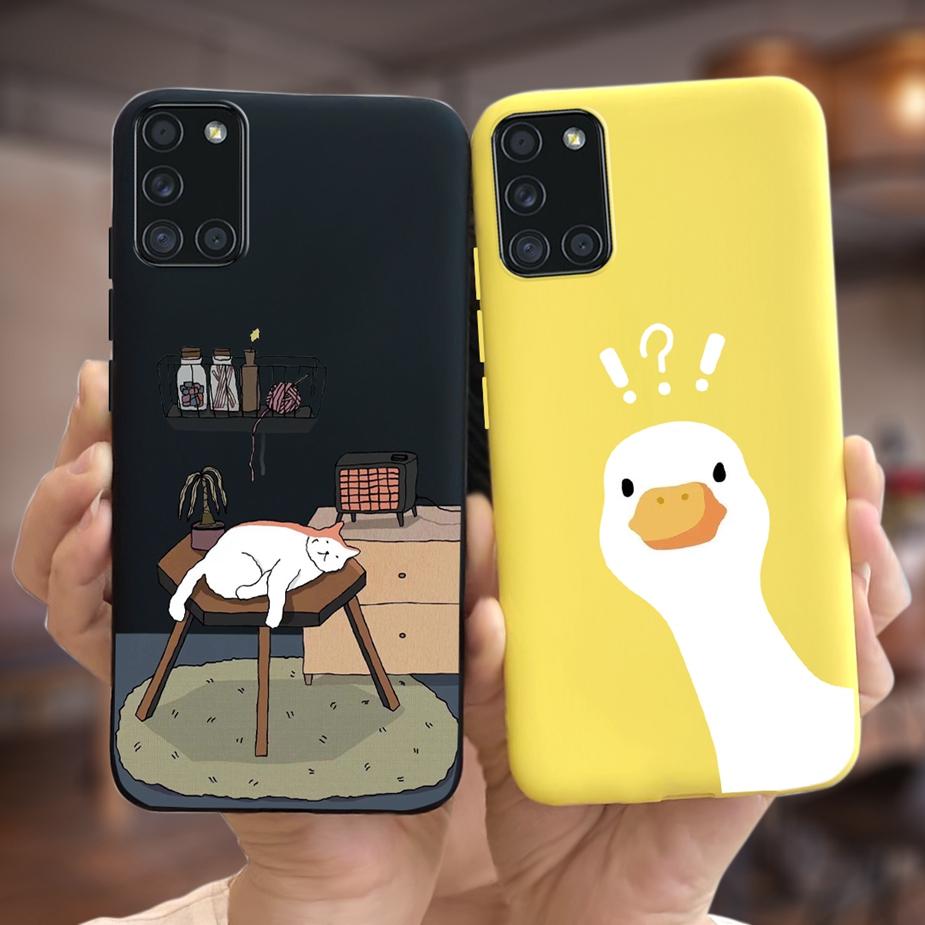 For Samsung Galaxy A51 A71 Case A515F A715F Cute Fashion Cartoon Painted Phone Case For Samsung A51 A 31 41 71 Soft Cover Bumper