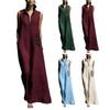 Women's V-Neck Dress with Nipped-In Waist Summer Dress Casual Loose Fit Dress Comfortable A-Line Silhouette Elegant Dress for Office Vacation Party