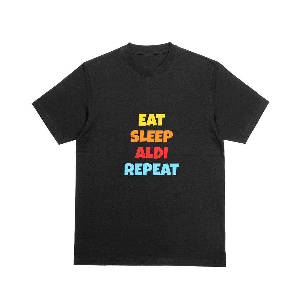 

EAT SLEEP ALDI REPEAT Tshirt Funny Supermarket Shopping Novelty Joke Tee 207 S