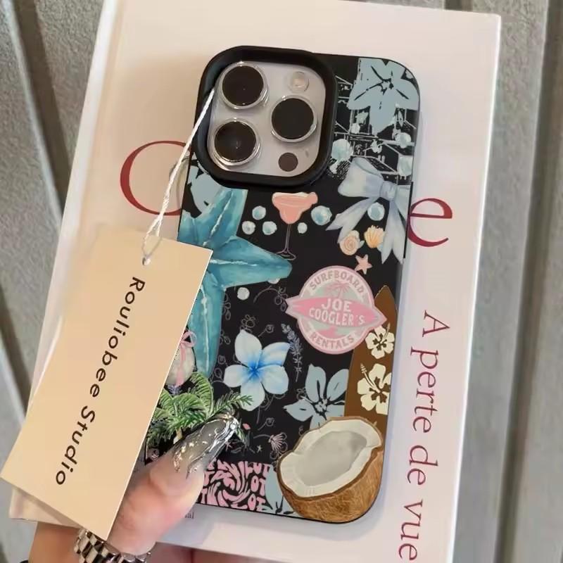 

Для iPhone 17 16 15 14 13 12 11 ProMax Чохол Синій Ретро Медуза Личі Візерунок Чохол для Телефону Для iPhone X XS XR 16 Plus 16E Funda iPhone 15 Pro Max