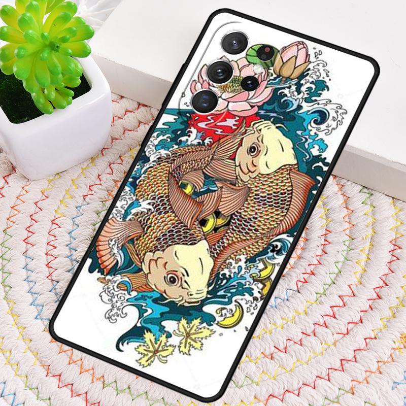 Carp Fish Phone Case for Samsung Galaxy Note 10 Pro S26 Ultra S23 S24 FE S25 S21 S22 PLUS Shockproof Cove