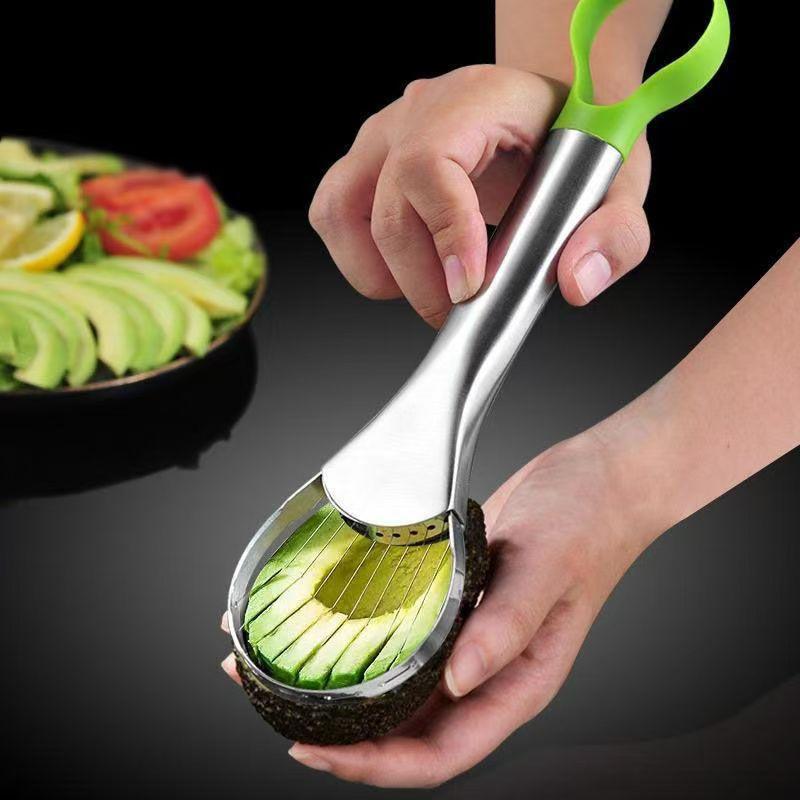 For Kitchen and Home Dragon Fruit SlicesAvocado Knife Gadget Stainless Steel Cutter Kitchen Gadgets Fruit Cutting Artifact