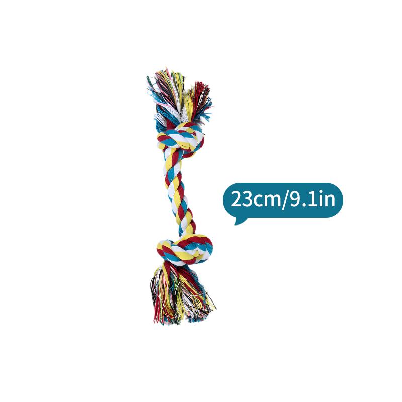 Dog Toys Puppy Cotton Chew Rope Knot Toy Durable Braided Dog Cleaning Teeth Bone Rope Dog Training Supplies Juguetes Para