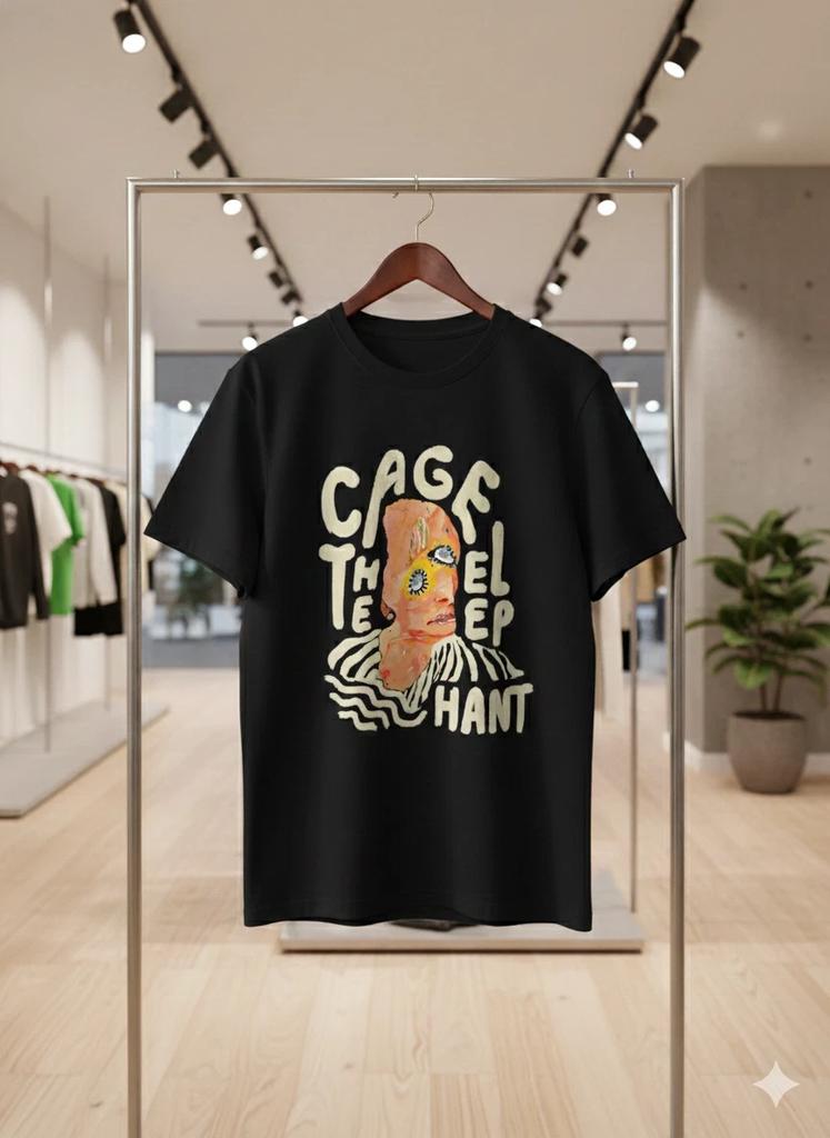 Men's and Women's T-shirts Cage The Elephant Haint Graphic