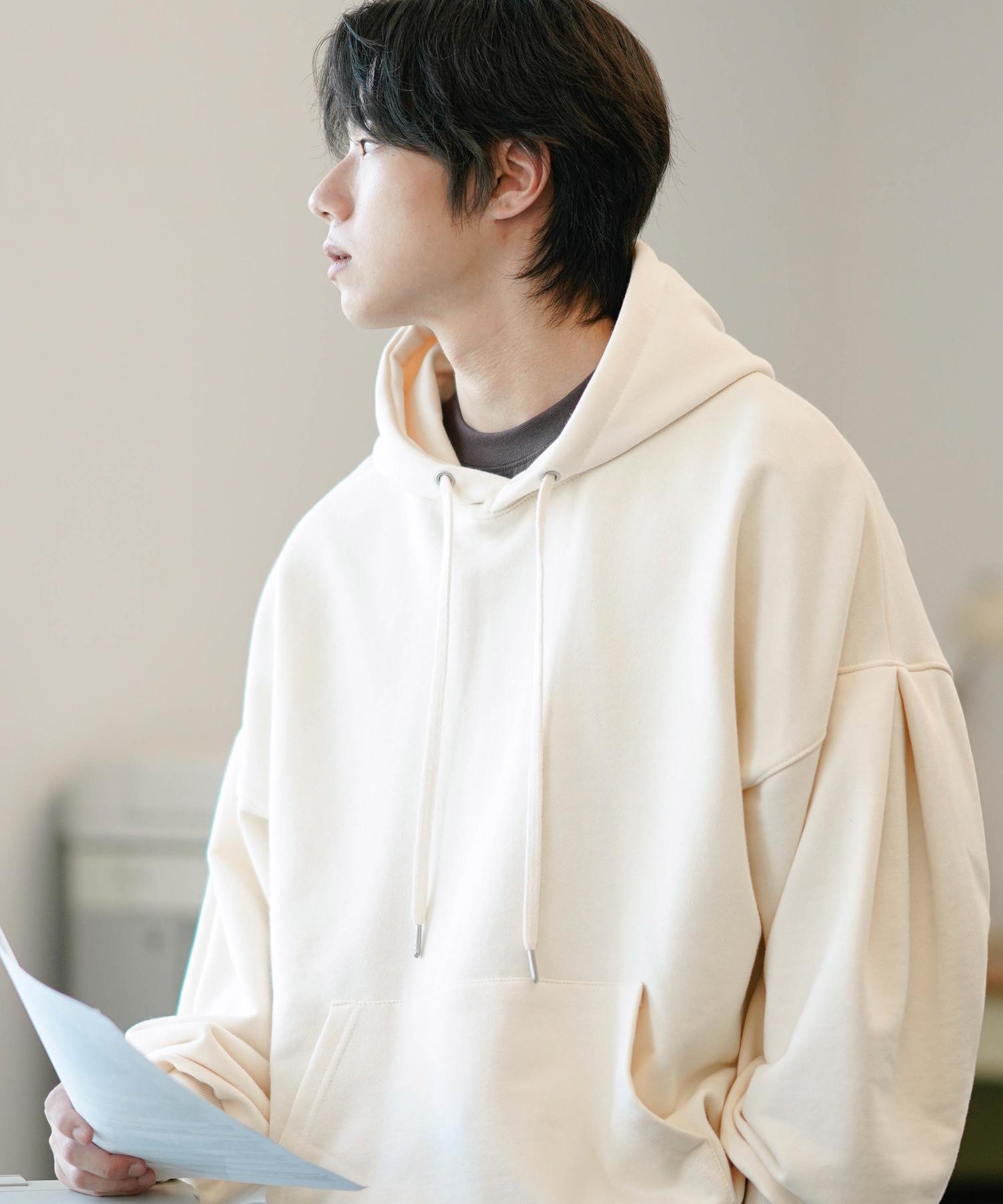 Jemeot Clever Overfit Terry Hoodie Cream Kjhd2592 Cream/M