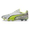 Puma King Ultimate FG AG Forever Pack Men Sneakers Grey Feather-Grey Electric-Lime 108426-01