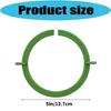 Nursery Watering Rings with Tube Joint and 3 Support Stakes, 5 Inch Soil Irrigation Tool for Pots, Containers, and Garden Use