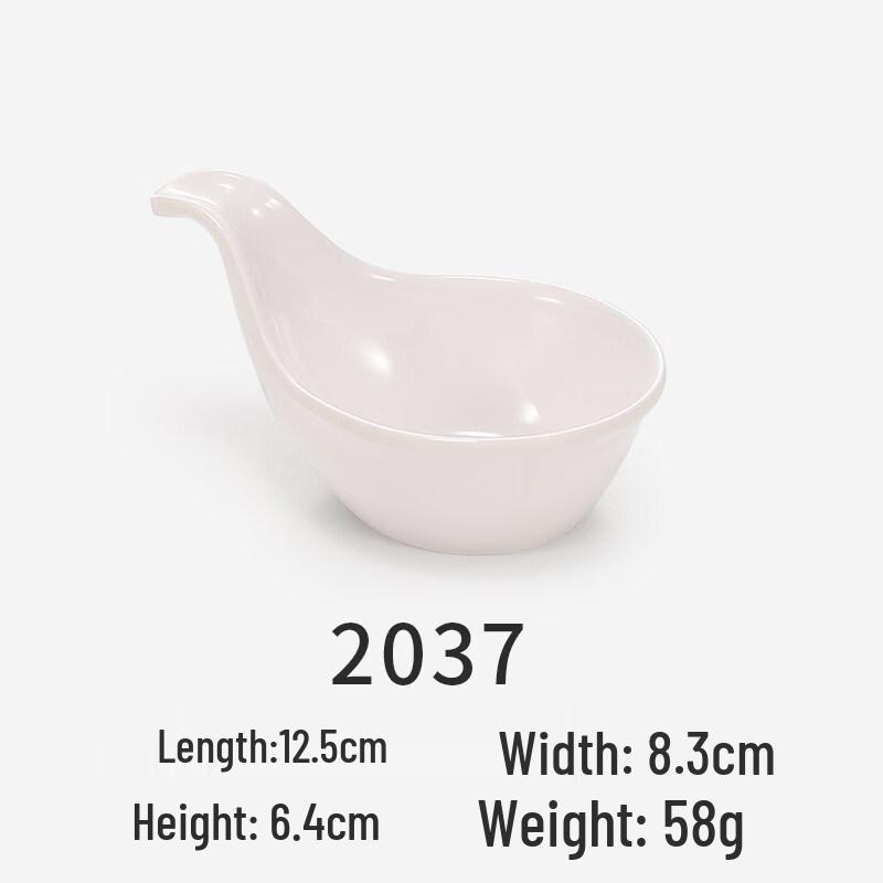 Commercial Melamine 3-Compartment Round Condiment Dish