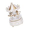 Merry GO Round Music Box Carousel Gift Christmas Wedding Birthday Gift Decor White