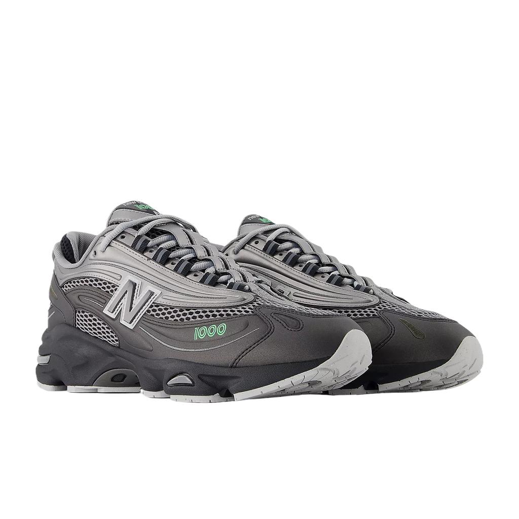New Balance 1000 Lime Leaf Unisex Sneakers Grey Dark-Silver-Metallic M1000T