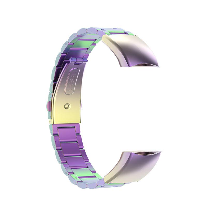 Suitable for Huawei for Honor Band 5 4 Watch Band Adjustable Stainless Steel Replacement Strap Wristband Bracelet Rust P