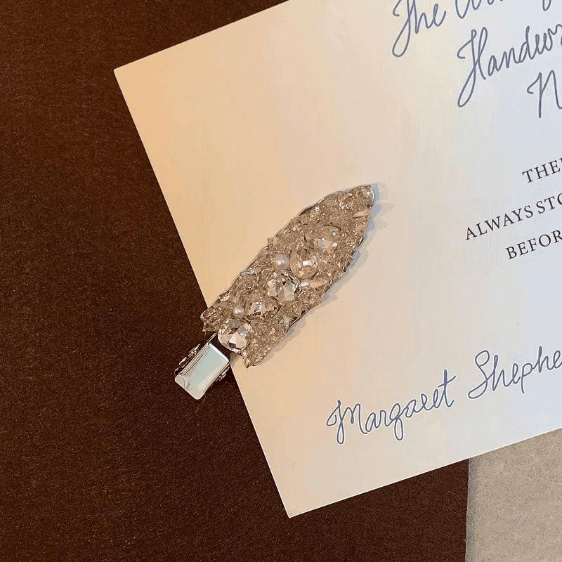 

2025 Luxurious Full Diamond Zircon Hairpin for Women – Side Bangs & Edge Clip