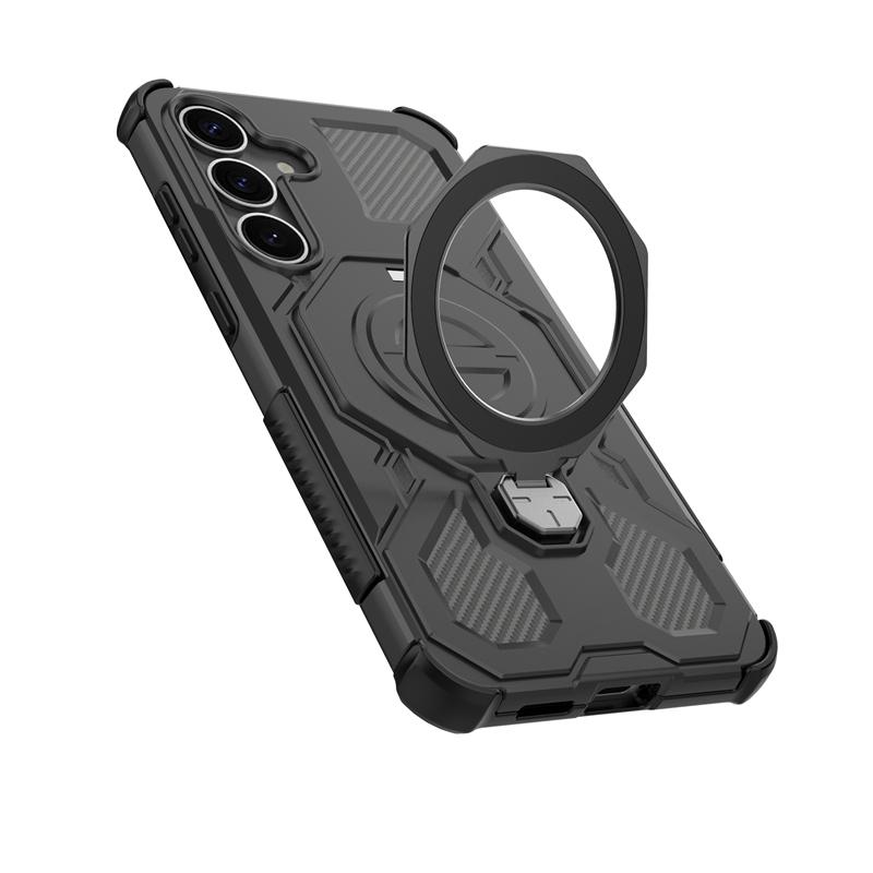 Magnetic Wireless Charge Cover For Samsung Galaxy S25 Ultra Phone Holder Case Samsung S25 Plus Cover For Samsung S25 Plus Case