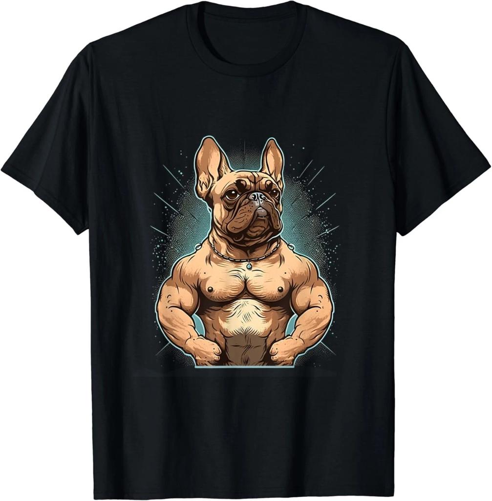 French Bulldog | Fitness Bodybuilding Gym Dog Sixpack Funny Gift Unisex T-Shirt