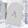 Desktop Magnetic Fluorescent Metal Message Board Vertical Standing Memo For Home Office