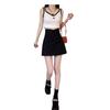 2025 New Autumn High-Waist Irregular A-Line Hip-Hugging Pleated Skirt for Women