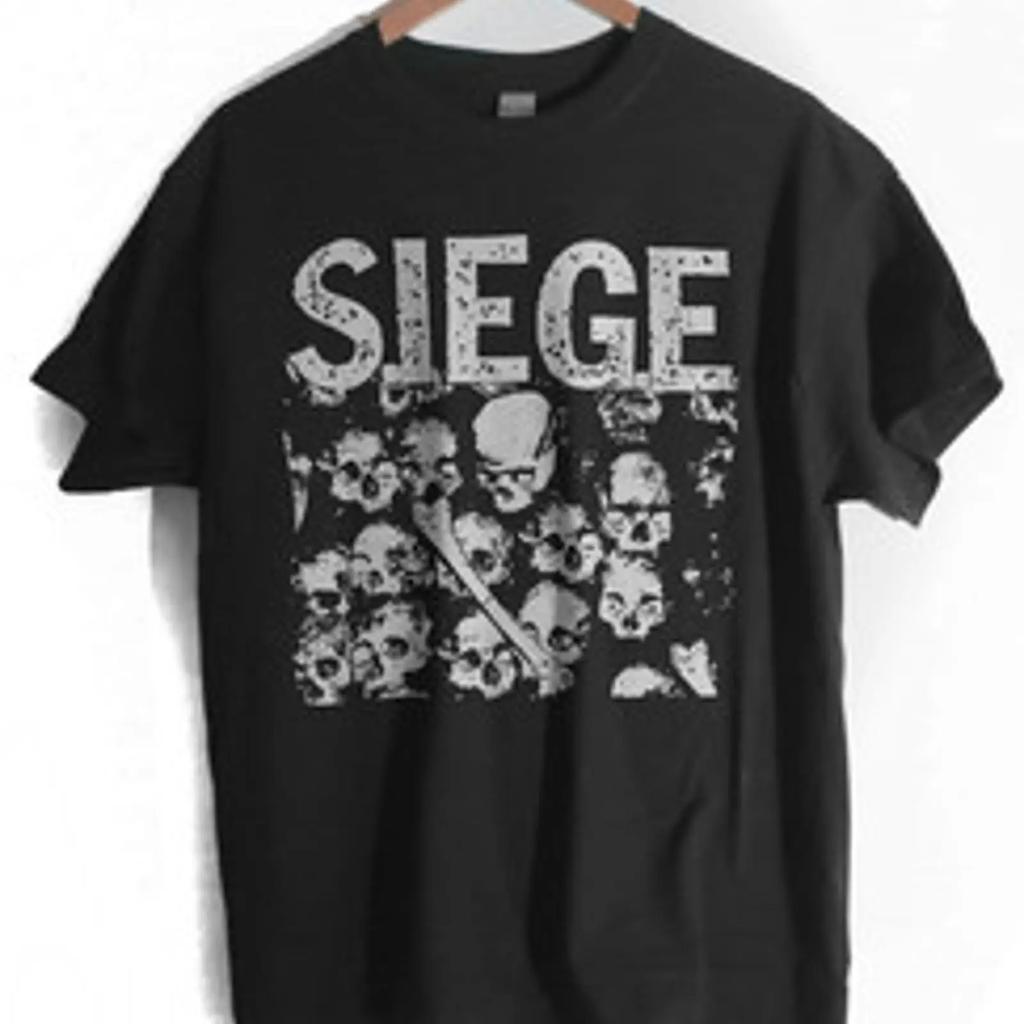 Siege Band T Shirt Punk Hardcore Anarcho Vintage Unisex Soft Top For Everyday Wear Slightly Comfortable Designer Clothes