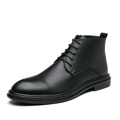Fashion Winter Hot Selling Men's Leather Ankle Boots Lace Up High-end Business Short Boots High-quality New Men's Leather Casual Shoes