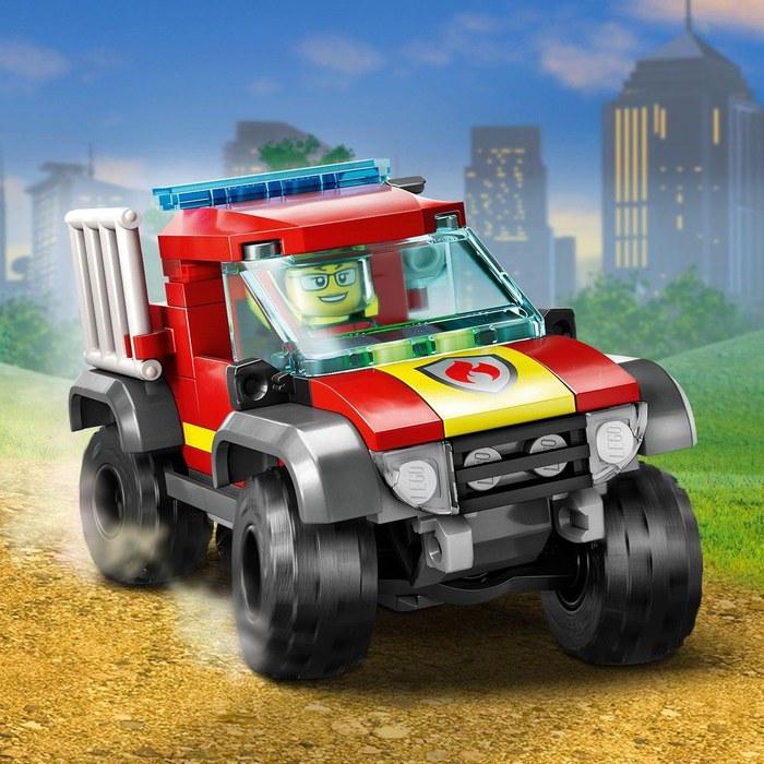 LEGO City Off-Road Fire Truck 60393, Multicolor