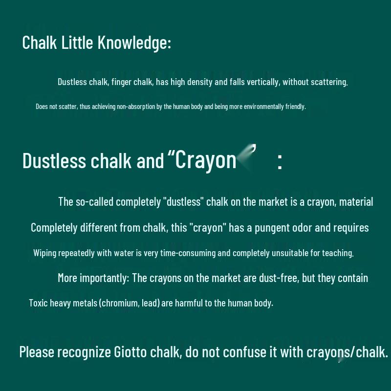 Children's Multicolor Dustless Blackboard Chalk