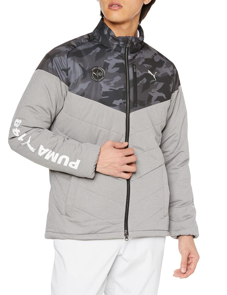 Outerwear Golf Hyper Stretch FZ Blouson PUMA Rise Heather M [PUMA] Men's Black/High