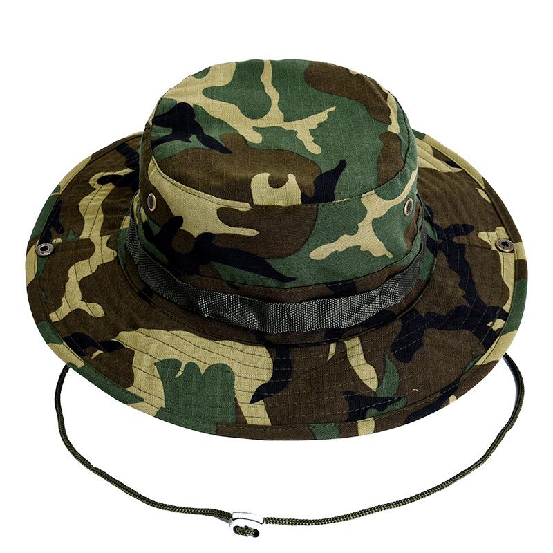 Benny Fischerhut mit breiter Krempe, Camouflage - Atmungsaktiv, Sonnenschutz, Outdoor- & Wander-tauglich.