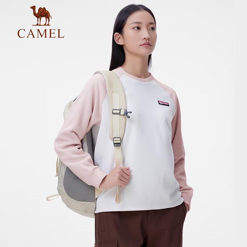 

CAMEL Women s Brushed Fleece Crew Neck Sweatshirt A24CA6K787 2XL