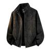 New men's jacket, lapel, PU leather jacket, men's light, loose trendy Hong Kong style