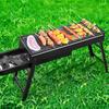 Suncojia Outdoor Barbecue Grill, Home Charcoal Grill Stand, Foldable Portable Charcoal Grill with Accessories And Storage Bag
