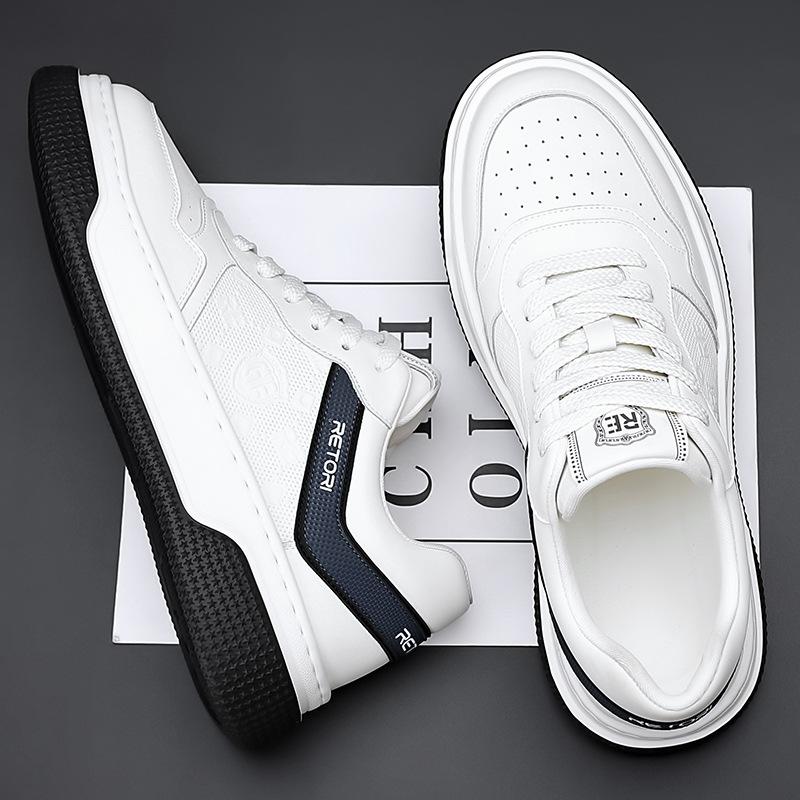 New Spring Men's Board Shoes Casual Shoes Korean Version Trend Breathable Versatile Sports Board Shoes White Shoes Men's Shoes