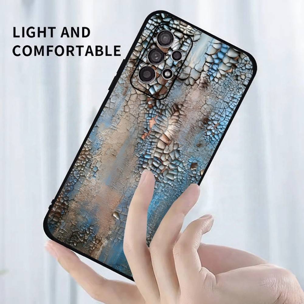 Retro Industrial Style Rusty   Phone Case For Samsung S25,S24,S23,S22,S21,S20,S10,Ultra,Plus,Lite,FE,Soft Silicone Black Cover