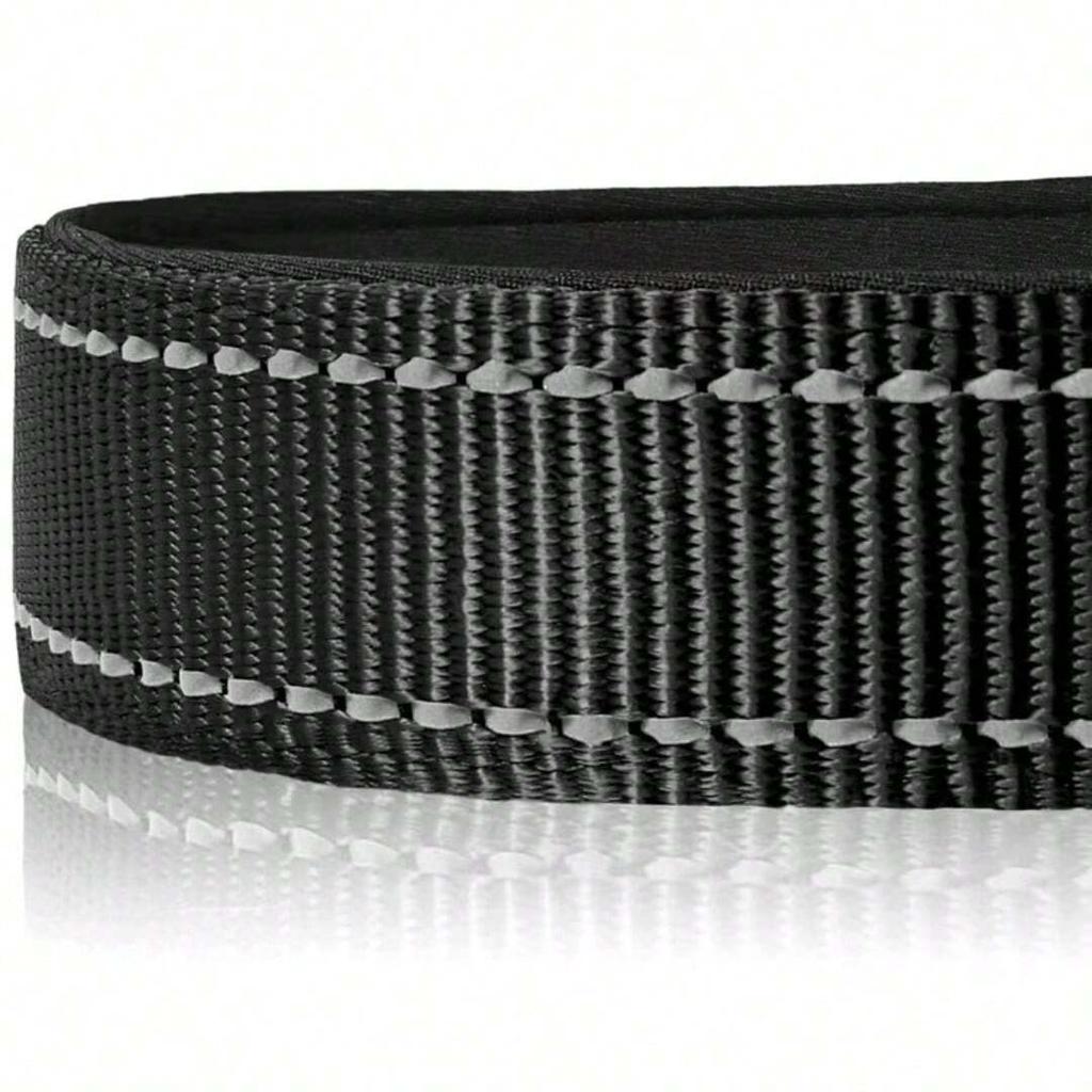 Pfotenabdruck & Reflektierendes Garn Hundehalsband, Haustierbedarf, Reflektierendes Nylonhalsband, für Große/mittlere/kleine Hunde, Verstellbare Größe